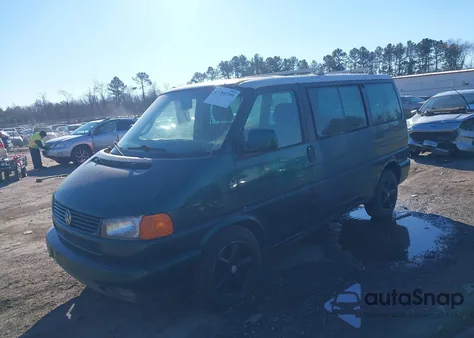 2002 Volkswagen Eurovan Mv из США, поврежденный, VIN WV2MB47092H030368